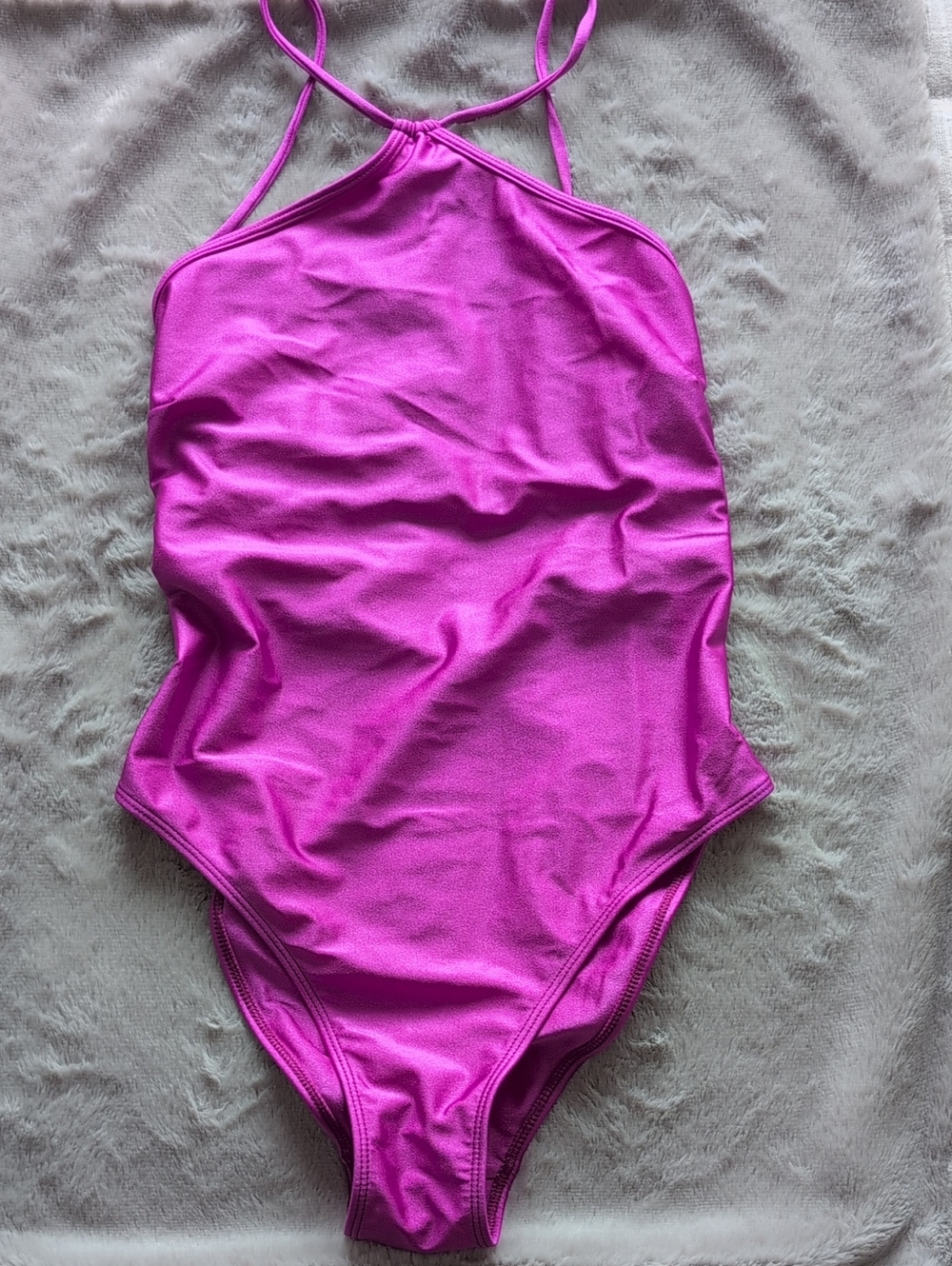 Faithfull the Brand Bright Fuchsia One-Piece Swimsuit